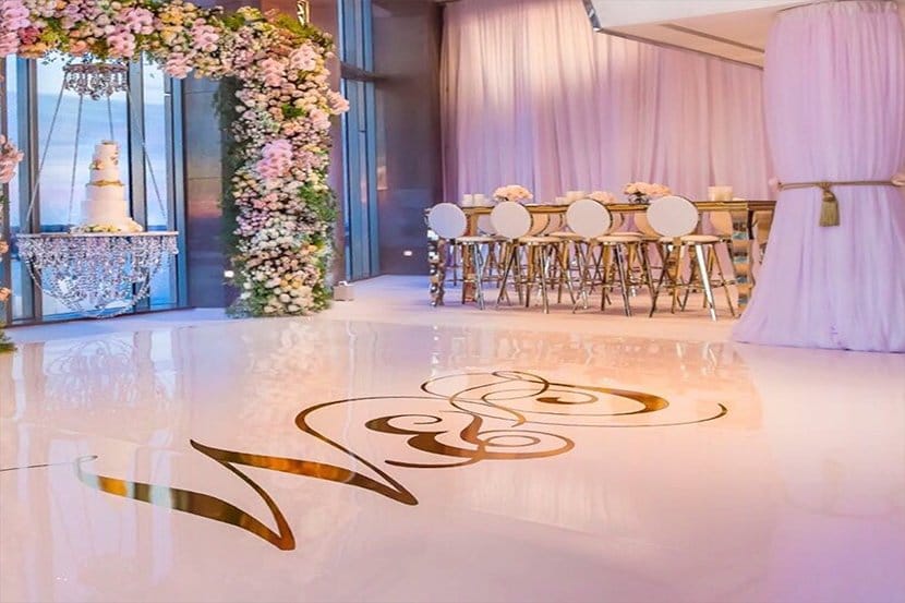 dance floor wrap is an East-Coast based event service provider, we offer DJ services, Event UpLighting, Pin Spot Lighting, Gobo Monogram Projection, Low Fog Cloud Effect, Custom Wrap Dance Floor, Wooden Dance Floor, Selfie Mirror Photo Booth, Equipment Rental and offer music in multiple genres to entertain all your guest no matter their race, culture, ethnicity or their musical taste. We are a wedding specialist that is recognized as the top event service provider from Washington DC to New York and beyond. We are unique in that we provide a personalized and professional hands-on service that is customized specifically to each individual client to make their special day exciting, memorable, and reflect their individual personality and style.